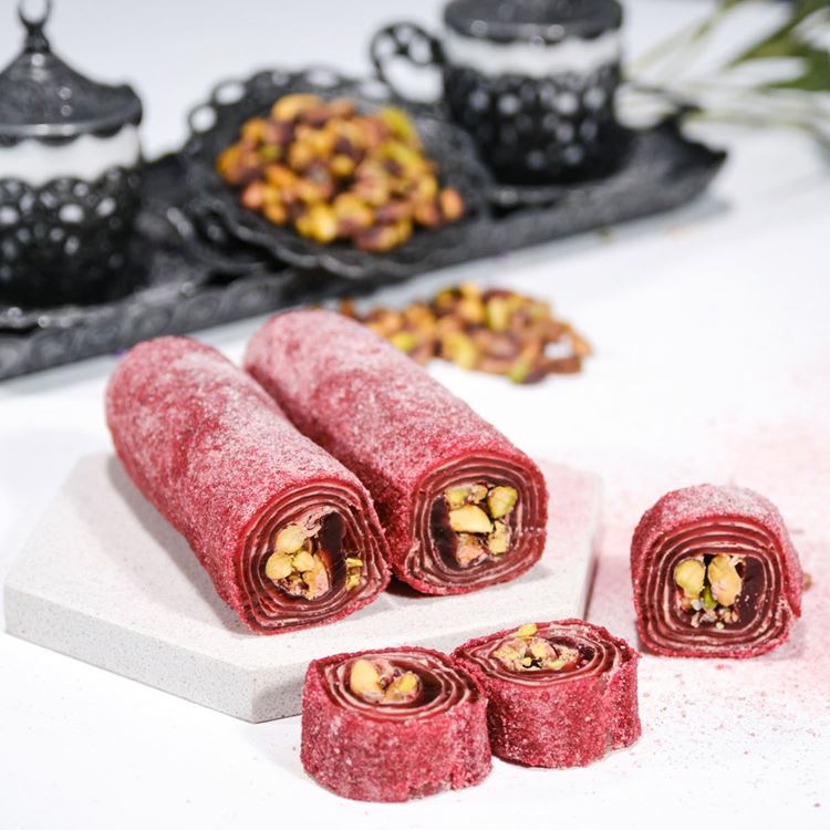 Roll with Rosehip and Pistachio