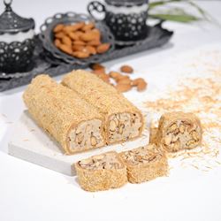 Kadayıflı Badem Kremalı Sarma