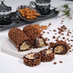 Gevrek Kaplı Çikolatalı Kremalı Sarma